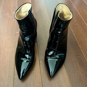 Nordstrom Signature patent leather booties (kitten heel)